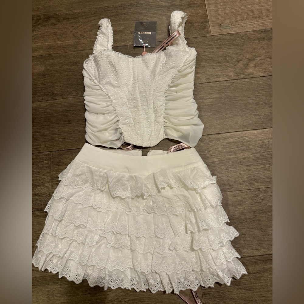 Cute white XS House of CB set